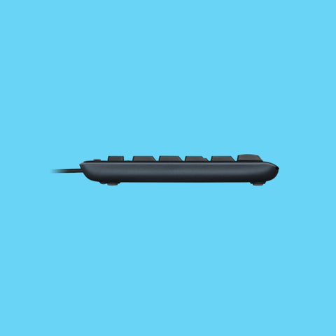 KIT DE TECLADO Y MOUSE LOGITECH ALAMBRICO TECLAS MULTIMEDIA USB NEGRO (920-002716)