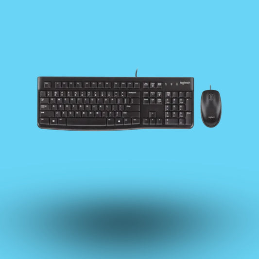 KIT LOGITECH MK120 TECLADO Y  MOUSE ALAMBRICO NEGRO (920-004428)