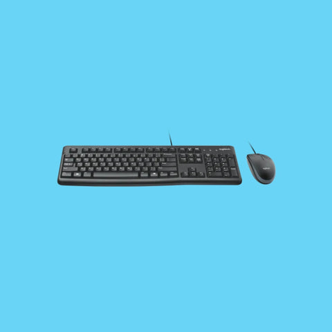 KIT LOGITECH MK120 TECLADO Y  MOUSE ALAMBRICO NEGRO (920-004428)