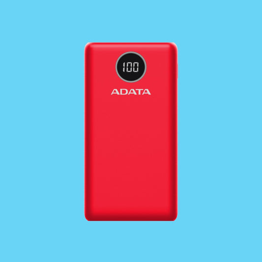 POWER BANK ADATA P20000QCD 20.000MAH 2XUSB TIPO C ROJO (AP20000QCD-DGT-CRD)