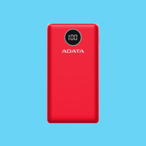 POWER BANK ADATA P20000QCD 20.000MAH 2XUSB TIPO C ROJO (AP20000QCD-DGT-CRD)