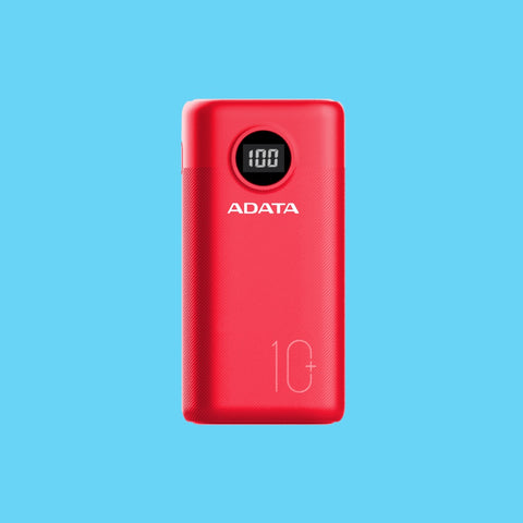 POWER BANK ADATA P10000QCD 10.000MAH 2XUSB TIPO C ROJO (AP10000QCD-DGT-CRD)