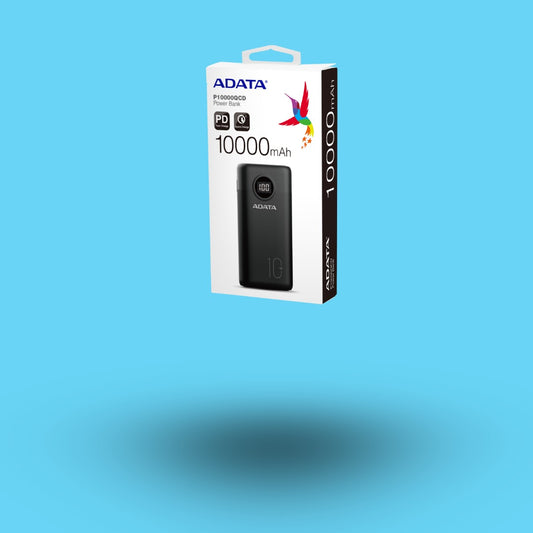 POWER BANK ADATA P10000QCD 10.000MAH 2XUSB TIPO C NEGRO (AP10000QCD-DGT-CBK)