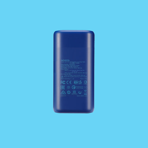 POWER BANK ADATA P10000QCD 10.000MAH 2XUSB TIPO C AZUL (AP10000QCD-DGT-CDB)