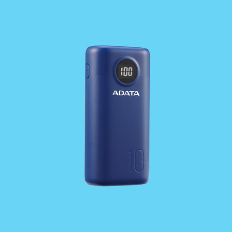POWER BANK ADATA P10000QCD 10.000MAH 2XUSB TIPO C AZUL (AP10000QCD-DGT-CDB)