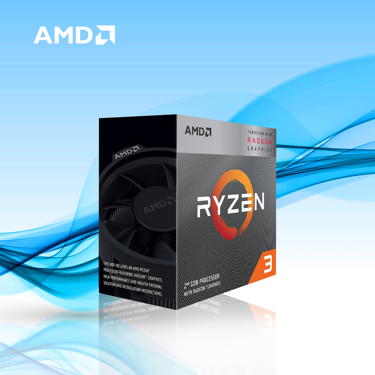 PROCESADOR AMD RYZEN 3 3200G AM4 4 NUCLEOS 3.6GHZ (YD3200C5FHBOX)