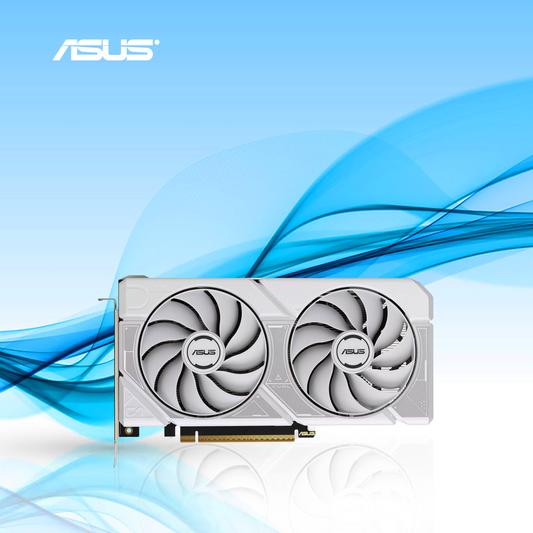 TARJETA DE VIDEO ASUS DUAL NVIDIA GEFORCE RTX 5060 EDICION OC BLANCA 8 GB GDDR7 128BIT PCI-E 2565 MHZ (90YV0N15-MVAA00)