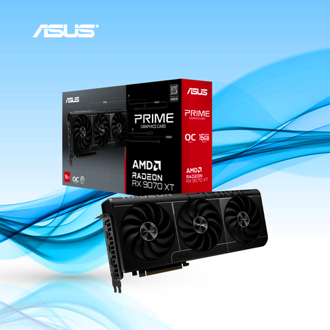 TARJETA DE VIDEO ASUS AMD RADEON RX 9070 XT PRIME OC 16GB 256-BIT GDDR6 PCI EXPRESS X16 5.0 (90YV0L71-MVAA00)