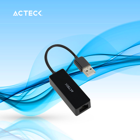 ADAPTADOR DE RED ACTECK USB A MACHO ETHERNET RJ45 100MBIT/S NEGRO (AC-934732)