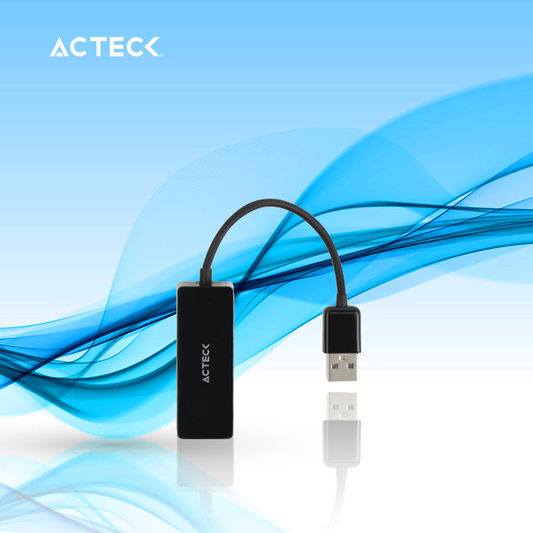 ADAPTADOR DE RED ACTECK USB A MACHO ETHERNET RJ45 100MBIT/S NEGRO (AC-934732)