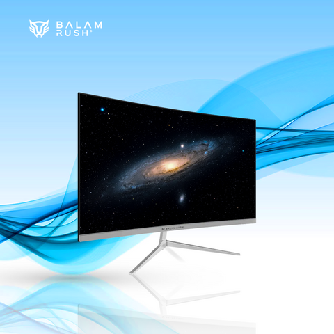 MONITOR GAMER CURVO BALAM RUSH ANDROMEDA LED 27 PULGADAS 1920X1080 FULL HD G-SYNC/FREESYNC 180HZ HDMI/DISPLAYPORT BLANCO (BR-942997)