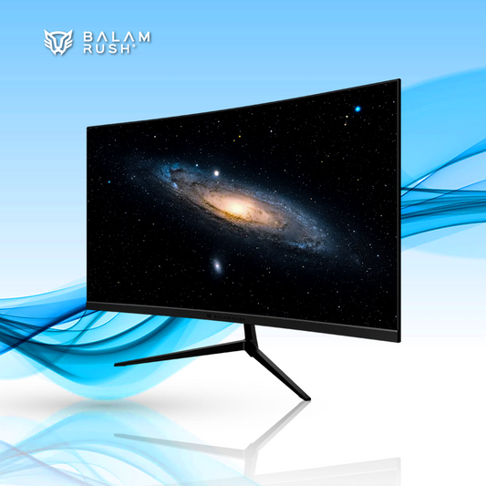MONITOR GAMER BALAM RUSH ANDROMEDA MAG27Y CURVO 27 PULGADAS VA FHD 180HZ 1 MS R1800 VESA 100 RGB OVERCLOCK 200 HZ FREESYNC FLICKER FREE LOW BLUE LIGHT NEGRO (BR-942980)