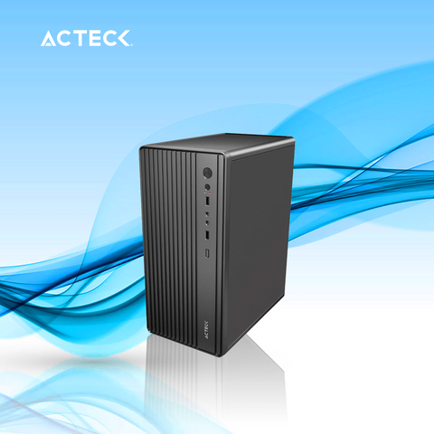 GABINETE ACTECK APEX GI205F, MINI-TOWER, MICRO-ATX/MINI-ITX, USB 2.0, CON FUENTE DE 500W, S/VENTILADORES, NEGRO (AC-943796)