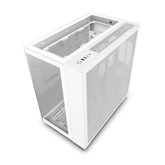 GABINETE NZXT H9 ELITE VENTANA RGB MIDI TOWER USB MICRO ATX SIN FUENTE 3 VENTILADORES RGB BLANCO (CM-H91EW-01)