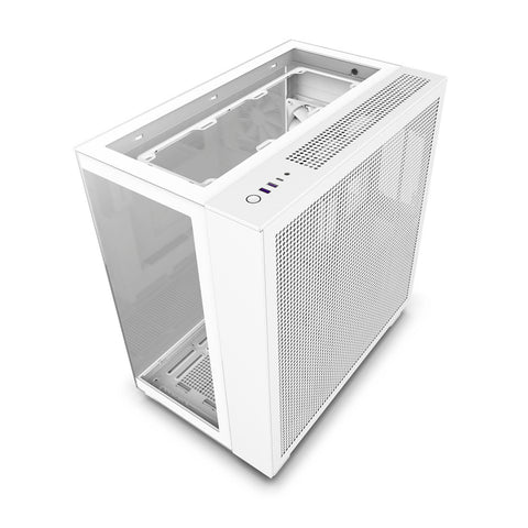 GABINETE NZXT H9 ELITE VENTANA RGB MIDI TOWER USB MICRO ATX SIN FUENTE 3 VENTILADORES RGB BLANCO (CM-H91EW-01)