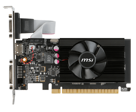 TARJETA DE VIDEO MSI GEFORCE GT 710 2GD3 LP DDR3 1HDMI 1DVID PCIE 2.0 (GT 710 2GD3 LP)