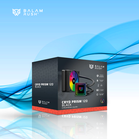 ENFRIAMIENTO LIQUIDO BALAM RUSH CRYO PRISM ARGB CPU 1X 120MM HASTA 1800RPM NEGRO (BR-944021)