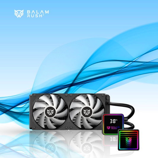 ENFRIAMIENTO LIQUIDO BALAM RUSH CRYO PRISM CPU 240MM HASTA 1800RPM NEGRO (BR-944045)