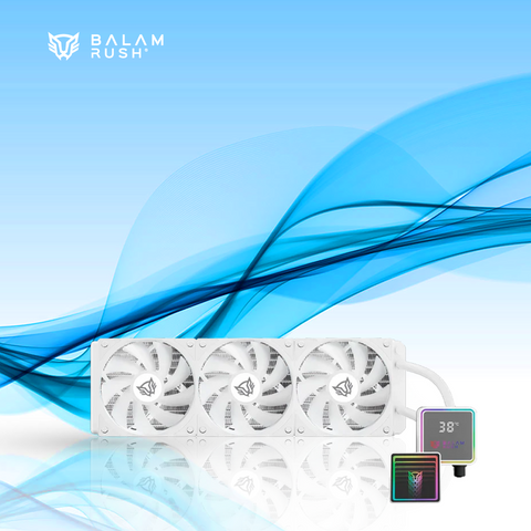 ENFRIAMIENTO LIQUIDO BALAM RUSH CRYO PRISM 360 CPU 360MM HASTA 1800RPM BLANCO (BR-944076)