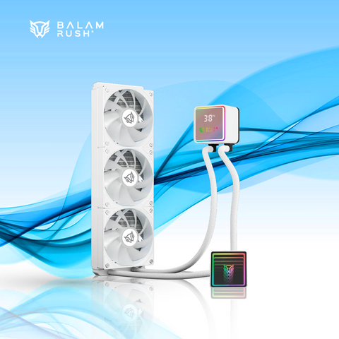 ENFRIAMIENTO LIQUIDO BALAM RUSH CRYO PRISM 360 CPU 360MM HASTA 1800RPM BLANCO (BR-944076)