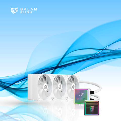 ENFRIAMIENTO LIQUIDO BALAM RUSH CRYO PRISM 360 CPU 360MM HASTA 1800RPM BLANCO (BR-944076)