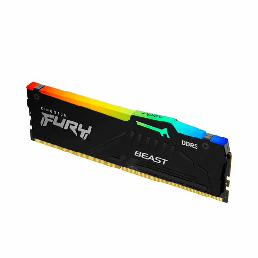 MEMORIA RAM DDR5 KINGSTON FURYBEAST RGB 16GB 5200MHZ DIMM(KF552C40BBA-16)