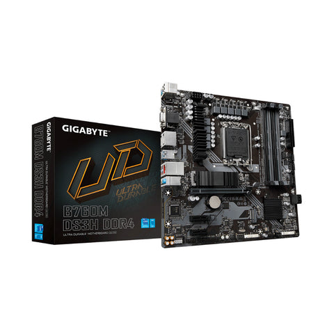 TARJETA MADRE GIGABYTE B760M DS3H 4DDR4 SOCKET 1700 128GB HDMI EXPRESS (B760M DS3H DDR4)