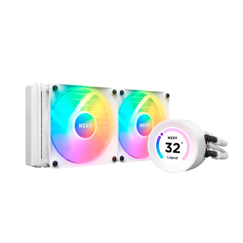 ENFRIAMIENTO LIQUIDO NZXT KRAKEN ELITE 240 RGB 2X120MM 1500RPM BLANCO (RL-KR24E-W1)