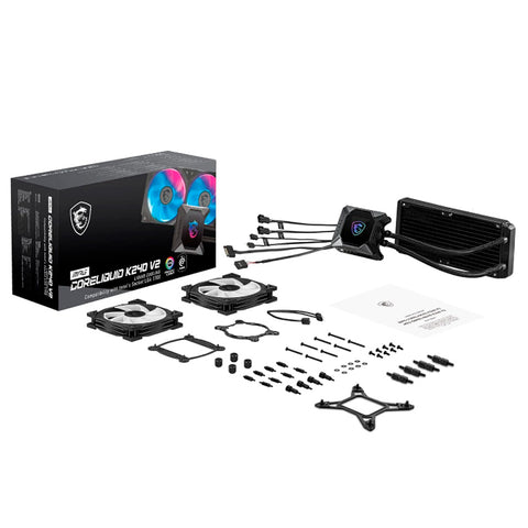 ENFRIAMIENTO LIQUIDO MSI MPG CORELIQUID K240 1700  V2 ARGB 2 FAN 240MM LCD