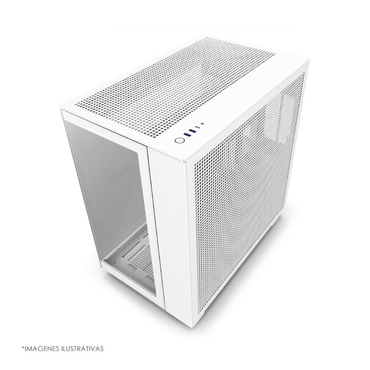 GABINETE NZXT H9 FLOW MEDIA TORRE USB 3.24 VENTILADORES SIN FUENTE BLANCO (CM-H91FW-01)