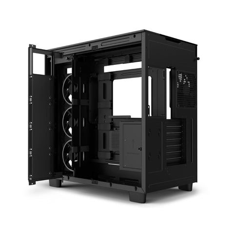 GABINETE NZXT H9 ELITE CON VENTANA MIDI-TOWER MINI-ITX USB SIN FUENTE 4 VENTILADORES (CM-H91EB-01)