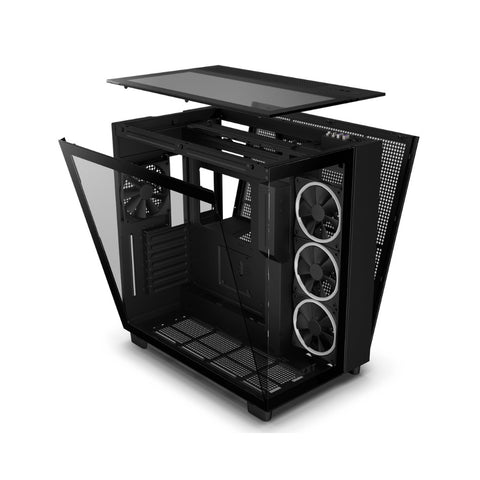 GABINETE NZXT H9 ELITE CON VENTANA MIDI-TOWER MINI-ITX USB SIN FUENTE 4 VENTILADORES (CM-H91EB-01)