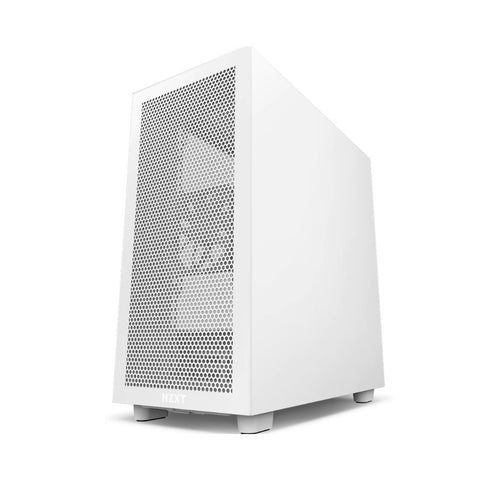 GABINETE NZXT H7 FLOW CON VENTANA MIDI-TOWER MINI-ITX  USB SIN FUENTE BLANCO MATE (CM-H71FW-01)