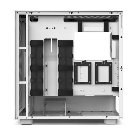 GABINETE NZXT H7 FLOW CON VENTANA MIDI-TOWER MINI-ITX  USB SIN FUENTE BLANCO MATE (CM-H71FW-01)