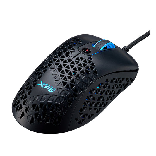 MOUSE SLINGSHOT SWITCH OPTICO PIXART PMW 3360 400-12000 PPP 250 IPS 6 BOTONES USB TIPO A NEGRO LED 4 MODOS DE ILUMINACION GAMER (SLINGSHOT-BKCWW)