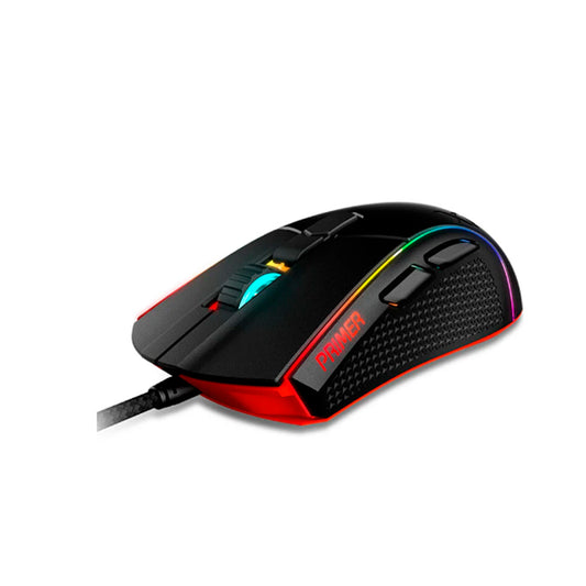 MOUSE PRIMER SWITCH OMRON OPTICO PMW 3360 12000 DPI 50G 250 IPS RGB ALAMBRICO USB TIPO A GAMER (PRIMER-BKCWW)