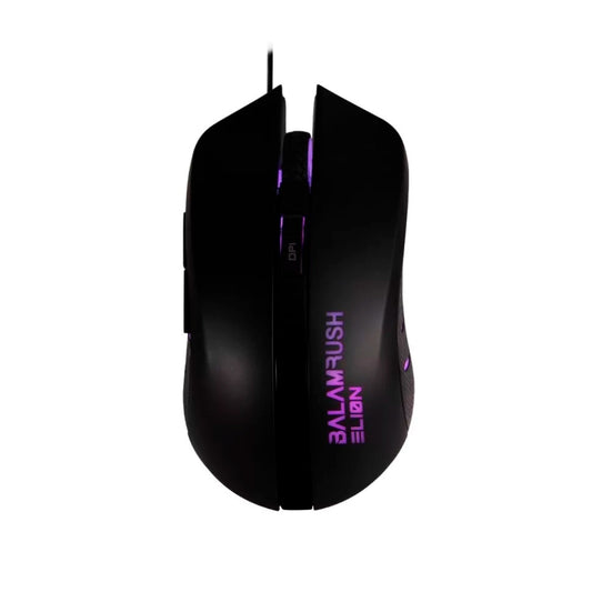 MOUSE BALAM RUSH USB/LED 4 COLORES/2400 DPI/5 BOTONES+SCROLL/NEGRO ELION (BR-929707)