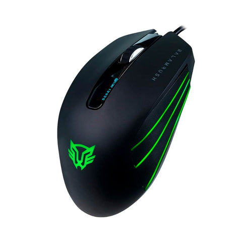 MOUSE BALAM RUSH RGB HUNTER GM990 USB  18000 DPI 6 NIVELES 6 BOTONES NEGRO (BR-931403)