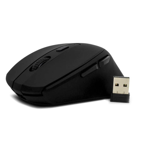 MOUSE OPTICO INALAMBRICO USB NEGRO (MO-306-BK)