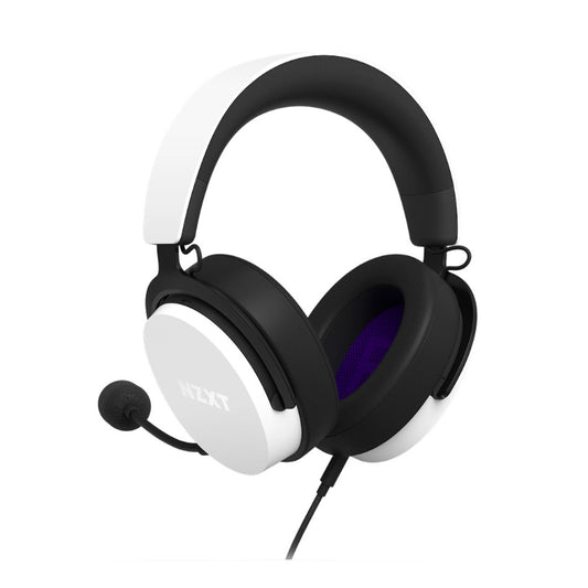 AUDIFONOS GAMER NZXT DIADEMA AP-WCB40-W2 ALAMBRICO 2 METROS 3.5 MM BLANCO (AP-WCB40-W2)