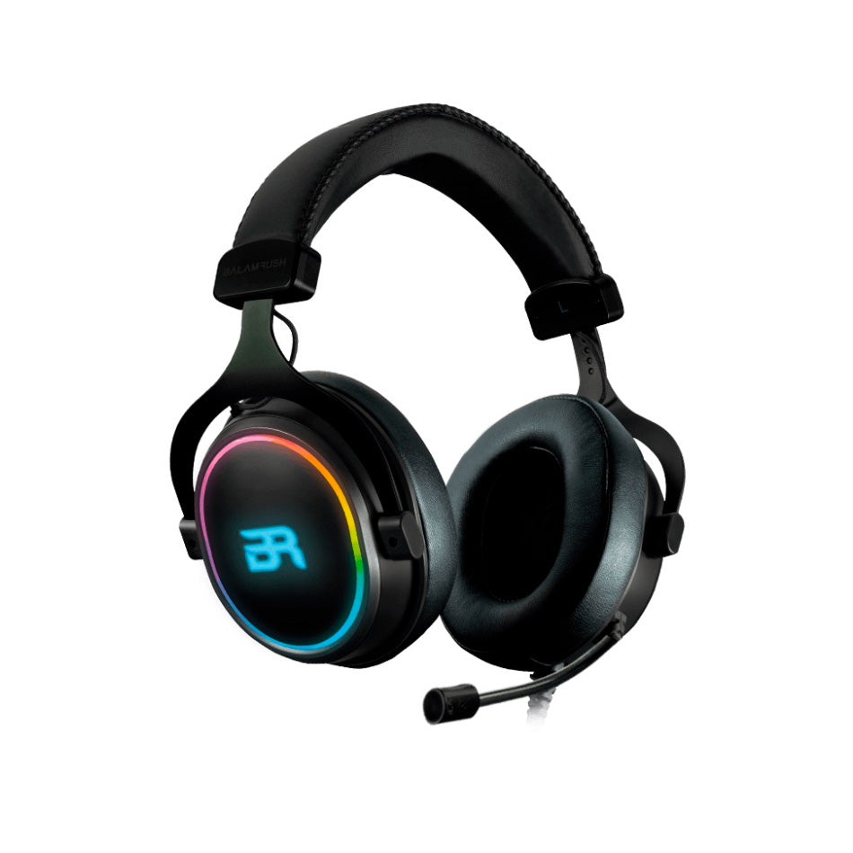 AUDIFONOS DIADEMA GAMER BALAM RUSH ORPHIX HS980 OVER-EAR USB 7.1 CANALES RGB MIC FLEXIBLE NEGRO  (BR-922982)