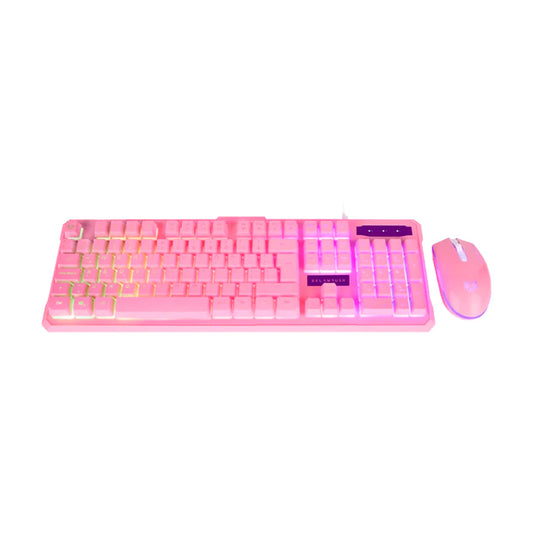 KIT TECLADO Y MOUSE BALAM RUSH SQUAD KTM330 ROSA (BR-932769)