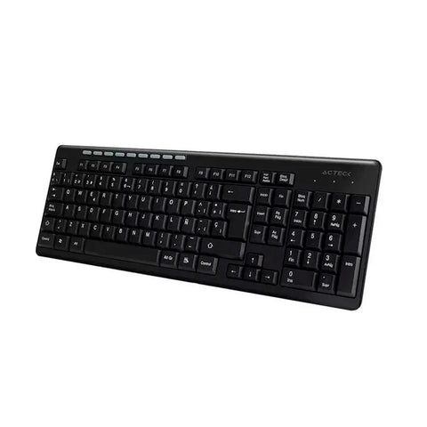 TECLADO ACTECK MULTIMEDIA INALAMBRICO TI215 2.4GHZ NEGRO  (AC-913973)