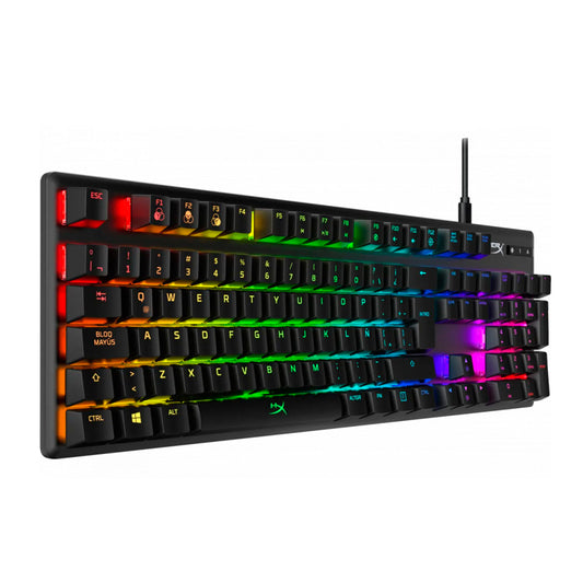 TECLADO GAMER HYPERX ALLOY ORIGINS MECANICO SWITCH BLUE LED RGB USB (4P5P0AI#AC8)