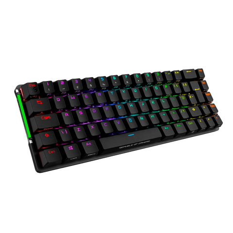 TECLADO GAMER ASUS M601 ROG FALCHION NX RGB MECANICO SWITCH ROG NX BROWN INALAMBRICO NEGRO (M601 ROG FALCHION NX/NXBN/US)