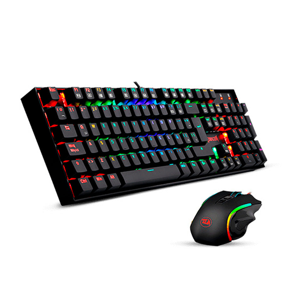 KIT DE TECLADO MITRA Y MOUSE GRIFFIN K551  M607 ALAMBRICO USB, NEGRO  (K551RGB-BA-SP)