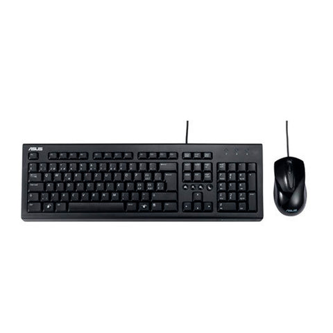 KIT DE TECLADO Y MOUSE U2000 ALAMBRICO USB NEGRO (90-XB1000KM00040)