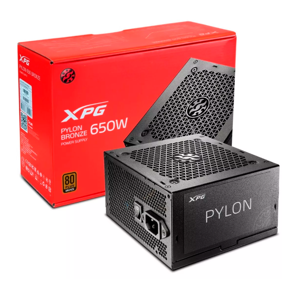 Fuente de Poder Adata XPG Pylon 650W 80 Pluc Bronze PYLON650B Bkcus