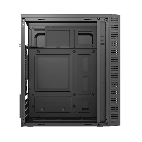 GABINETE ACTECK FUJI GC470 MINI TORRE COMPACTO FUENTE 500W PANEL IZQ ACRILICO AL FRENTE MALLA 2 VENTILADORES RGB NEGRO (AC-935838)