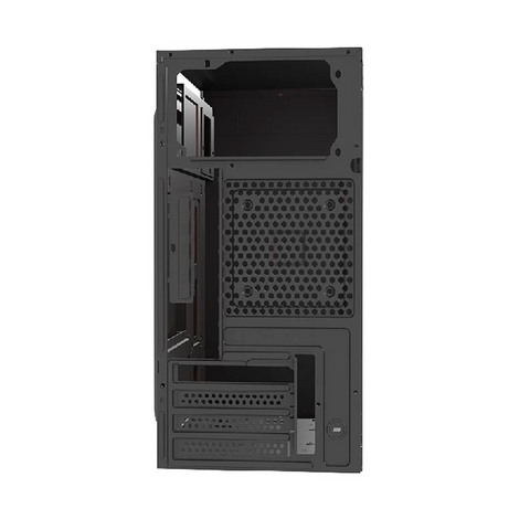 GABINETE ACTECK FUJI GC470 MINI TORRE COMPACTO FUENTE 500W PANEL IZQ ACRILICO AL FRENTE MALLA 2 VENTILADORES RGB NEGRO (AC-935838)